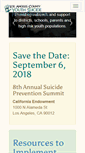 Mobile Screenshot of preventsuicide.lacoe.edu