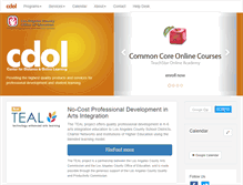 Tablet Screenshot of cdol.lacoe.edu